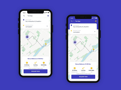 Taxi Booking App UI