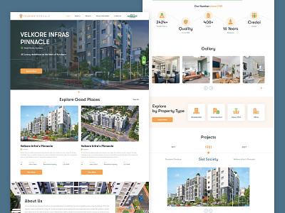 Real Estate Web UI Design