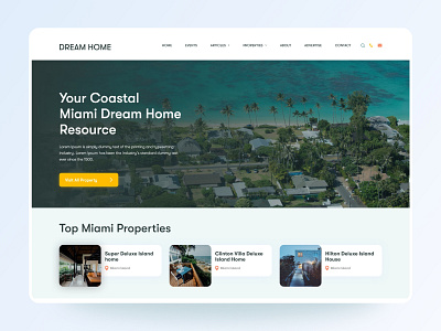 Property Listing UI Design android application apps beach property branding creativity design logo miami mockup property property listing real estate ui ux