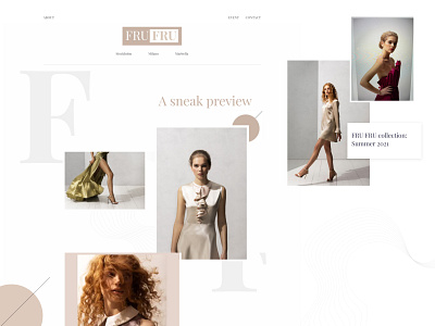 Fashion Model Portfolio Website UI Design by Krunal Ramoliya on Dribbble