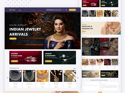 Jewelry Ecommerce Website application beauty creativity design ecommerce inspiration jewellery jewellery shop jewels luxury minimalistic mockup online shop online store trend ui ux web design web ui website design