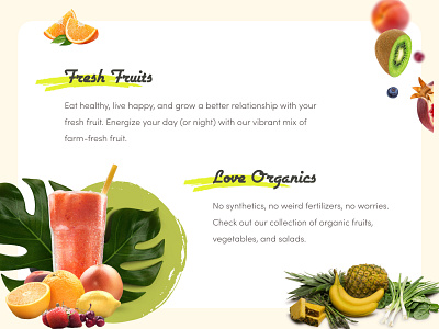 Fresh Fruits Web Banner app design application creativity design ecommerce fruit shop fruits illustration mockup organic ui ux vegetables veggies web design website