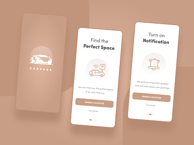 Car Parking Onboarding Screen UI