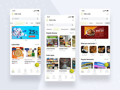 Ecommerce App app design application bar app creativity design grocery app illustration logo medical app medicine app minimal design mockup pub app restaurant app ui ui design ux