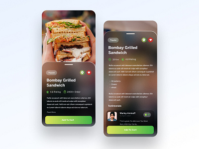 Foody App UI Design app design application creative app creativity design ecommerce app food food app foody foody app landing page ui ui design ux web app web design webdesign