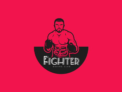 Fighter - Boxing Club boxing club creativity design fighter logo ui ux