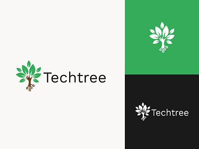 Techtree creativity design logo tech technology techtree tree ui ux