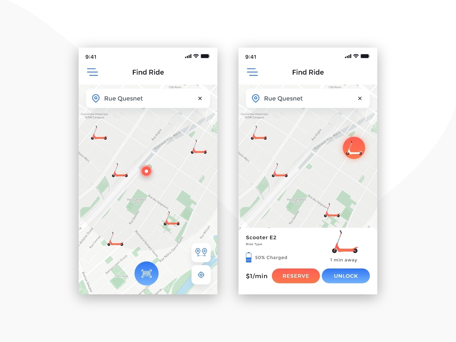 Find Ride UI UX Design by Krunal Ramoliya on Dribbble