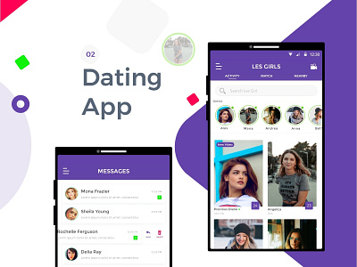 Dating App for Lesbian Girl Part 2 android application apps brand branding clean creativity design digital icon illustration ios logo mockup ui ux vector web website