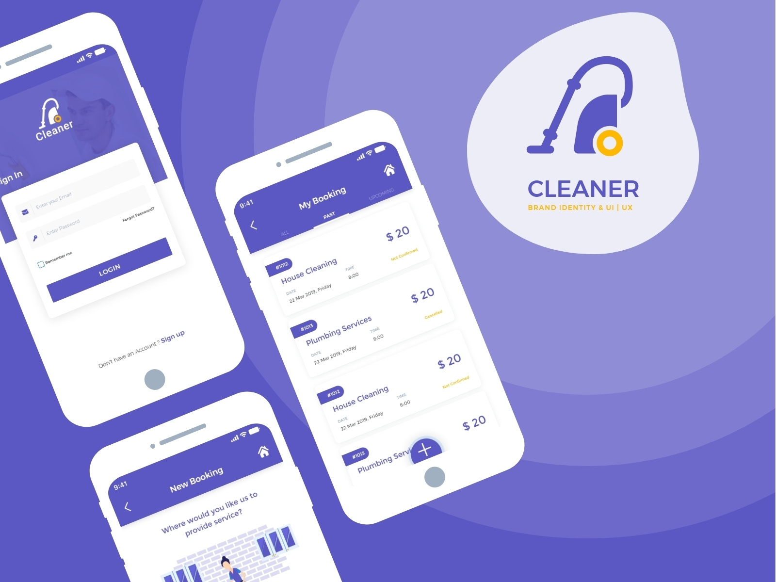 Online Cleaning Booking System by Krunal Ramoliya on Dribbble