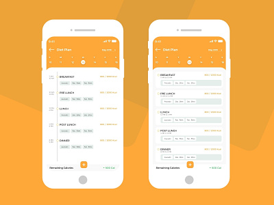 Diet Plan App UI Design