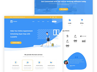 Cleaning Service web design