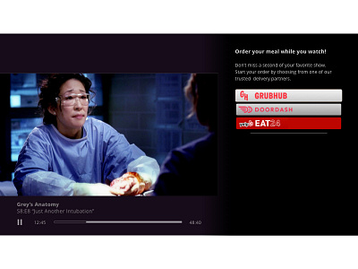 Online food delivery providers food ott roku ux