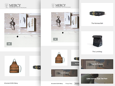 Mercy Landing Page desktop mercy supply mike milla phone responsive tablet user experience user interface website