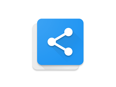 Copy Share - Android App Icon app icon copy icon material design mike milla psd share icon sketch