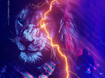Once Lost Lion bladesettler design dwayneadams flyer artwork photoshop