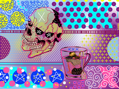 Skulls of Tea design dwayneadams graphicdesign photoshop