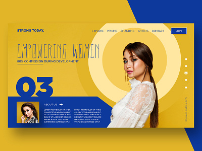 Empowering Women Landing Page