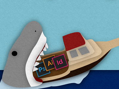 We’re Gonna Need a Bigger Folder: Tips for being Design Ready f adobe illustrator adobe photoshop boat digital art digital illustration illustration indesign jaws paper art