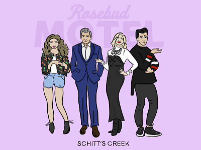 Schitt's Creek character design digital art digital illustration illustration rosebud schitts creek tv series tv show