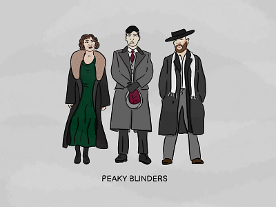 Peaky Blinders character design digital art digital illustration illustrations peaky blinders procreate