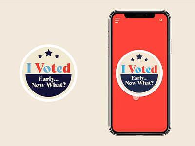 Political Engagement App Design adobe after effect adobe illustrator adobe xd get out the vote productdesign sticker stickers vote