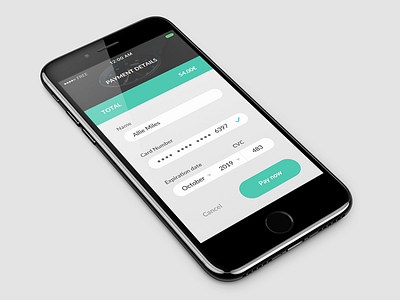 Daily UI challenge #002 – Credit Card Checkout app card checkout credit dailyui ui ux watch