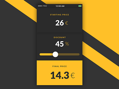 Daily UI challenge #004 – Calculator