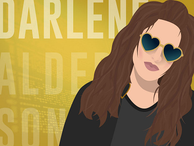 Darlene - Mr Robot anderson darlene flat hacker illustration illustrator mr robot poster tv show