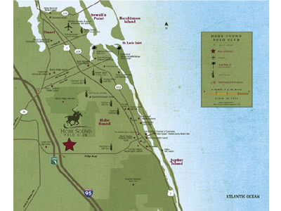 Hobe Sound Polo Club Points of Interest Map custom map making hobe sound polo club
