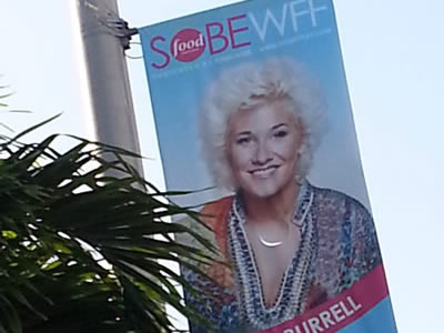 Street Pole Banners South Beach Wine and Food Festival sobe fest street polo banners