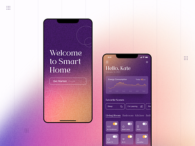 Smart Home App app appdesign application design house smart smarthome smarthomeapp ui