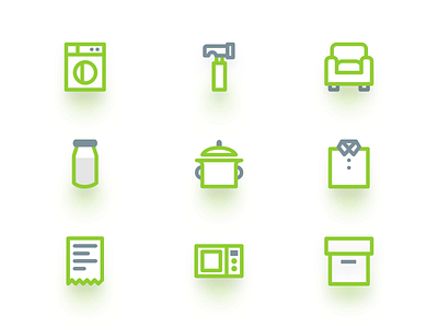 recycling icons app icon ui ux