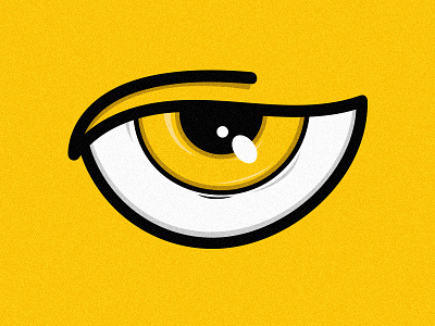 Yellow people create creative eye llustration yellowlines