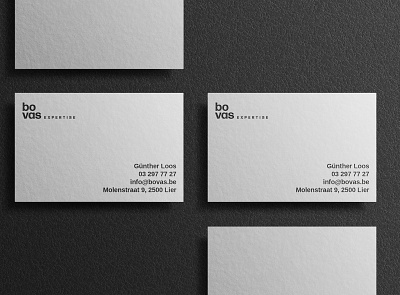 bovas - business card artdirection brand identity branding business card graphic design logo logodesign typogaphy