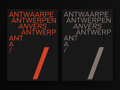 Antwerpen city poster artdirection branding graphicdesign poster posterdesign typography