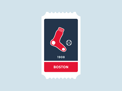 Boston Redsox ball baseball blue boston icon logo mlb red redsox sock sports ticket
