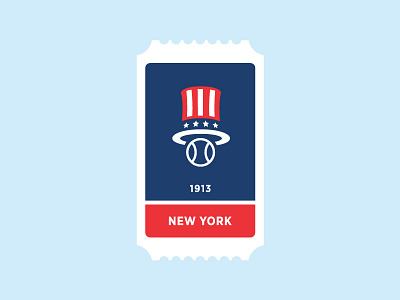 New York Yankees ball baseball blue hat icon logo mlb new york patriotic red sports stars stripes ticket yankees