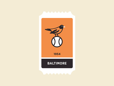 Postcard The Bird - Baltimore Orioles Baseball Mascot - Maryland