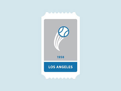 Los Angeles Dodgers ball baseball blue dodgers gray high fly homerun icon logo los angeles mlb sports ticket