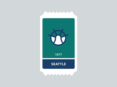 Seattle Mariners ball baseball green helm icon logo mariners mlb purple sailboat seattle ship sports steering wheel ticket