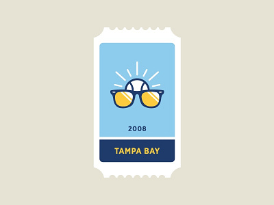 Tampa Bay Rays ball baseball blue icon logo mlb rays sports sun sunglasses sunrise sunset tampa bay ticket yellow