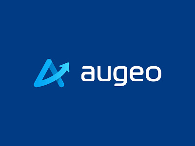 Augeo Ventures a arrow business custom design font growth icon modern type typography ventures