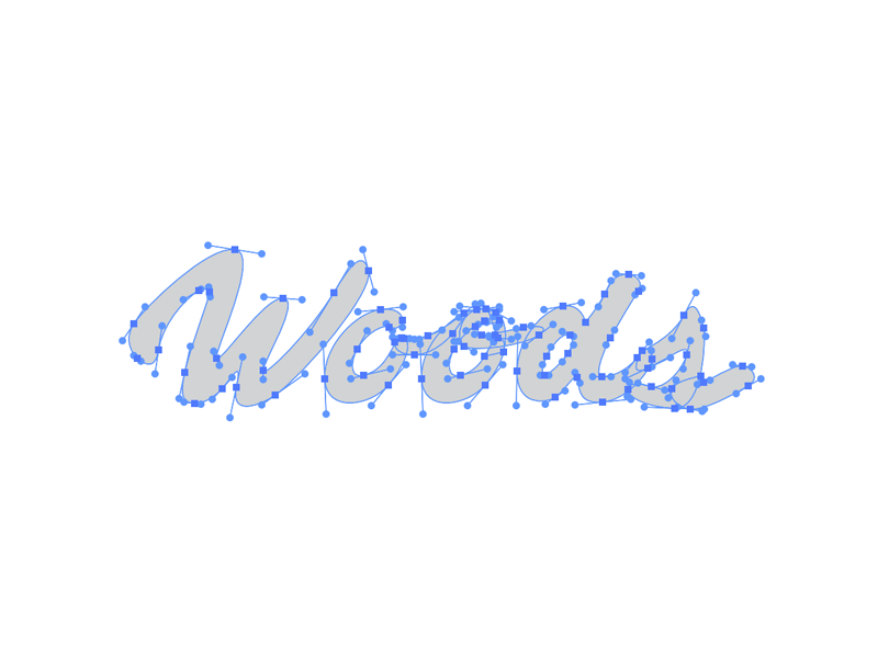 Woods Process animation bezeirs bezier gateway woods gif handlettering hashtaglettering process script woods