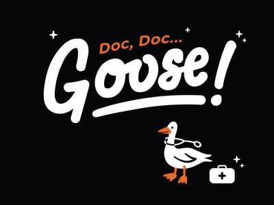 Goose custom type doc doctor flat goose handlettering hashtaglettering medical minimalistic play star type