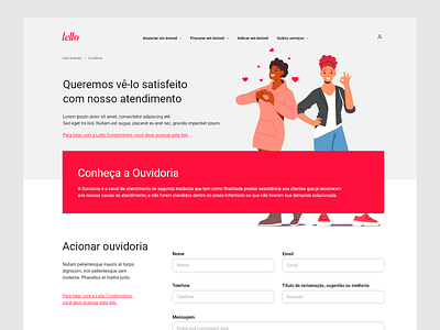 Lello - Ombudsman interface mobile ui ux web