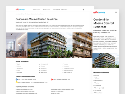 Lello Imóveis - Condominium interface mobile ui ux web