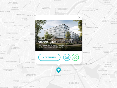 Map Propertie concept ui ux web