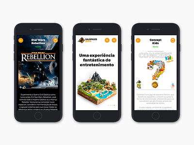 Galápagos Jogos - Redesign concept design mobile ui ux web
