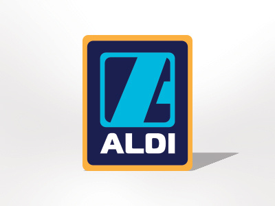 Aldi Redesign geometric icon iconography logo logo design symbol